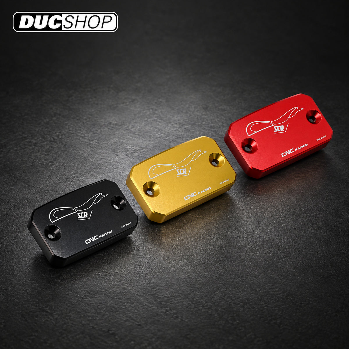 CNC Racing Billet Clutch Reservoir Cap for Ducati Scrambler 1100 / 800 - Black - DucShop