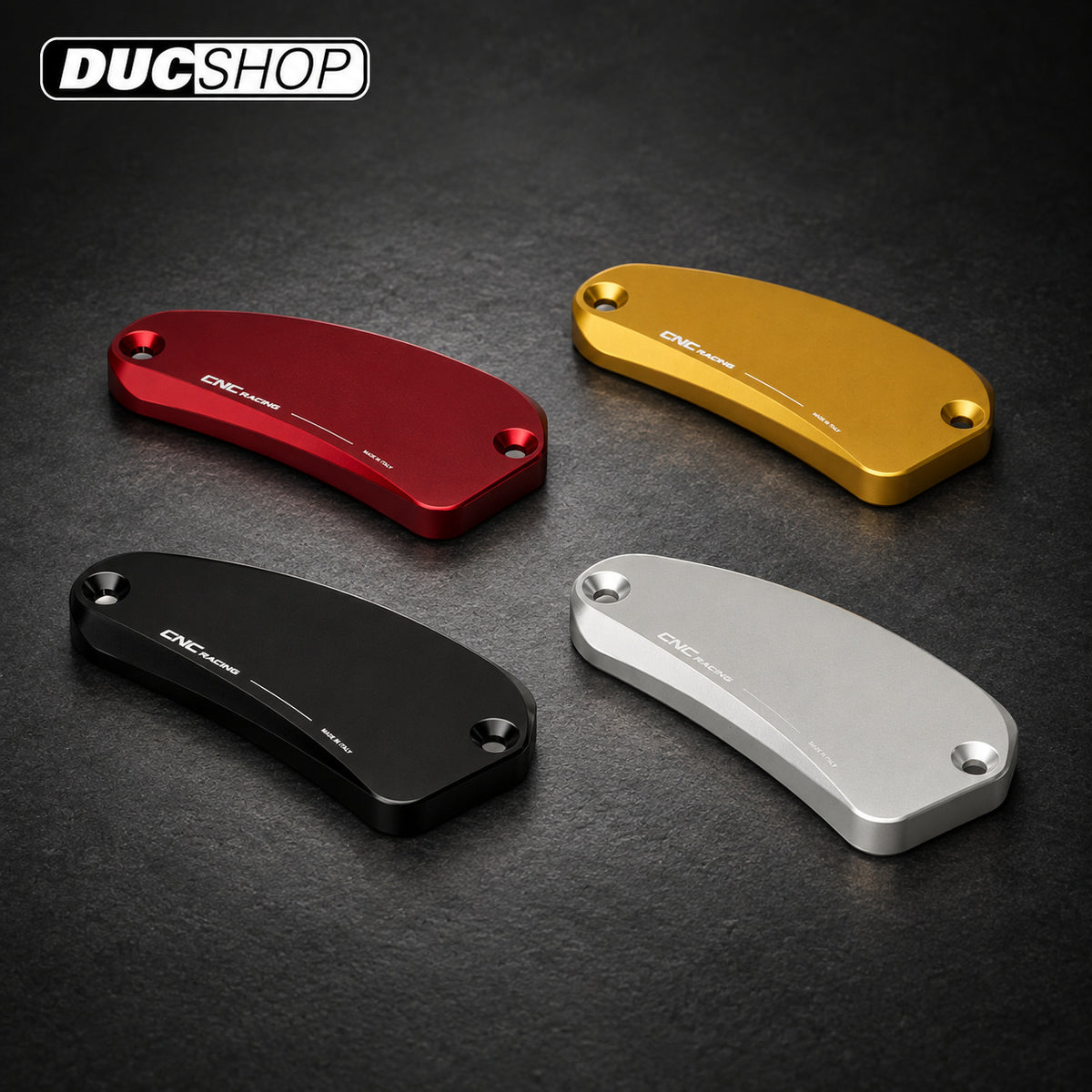 CNC Racing 'TOUCH' Front Brake Reservoir Cap For MV Agusta With Nissan Master - Black - DucShop