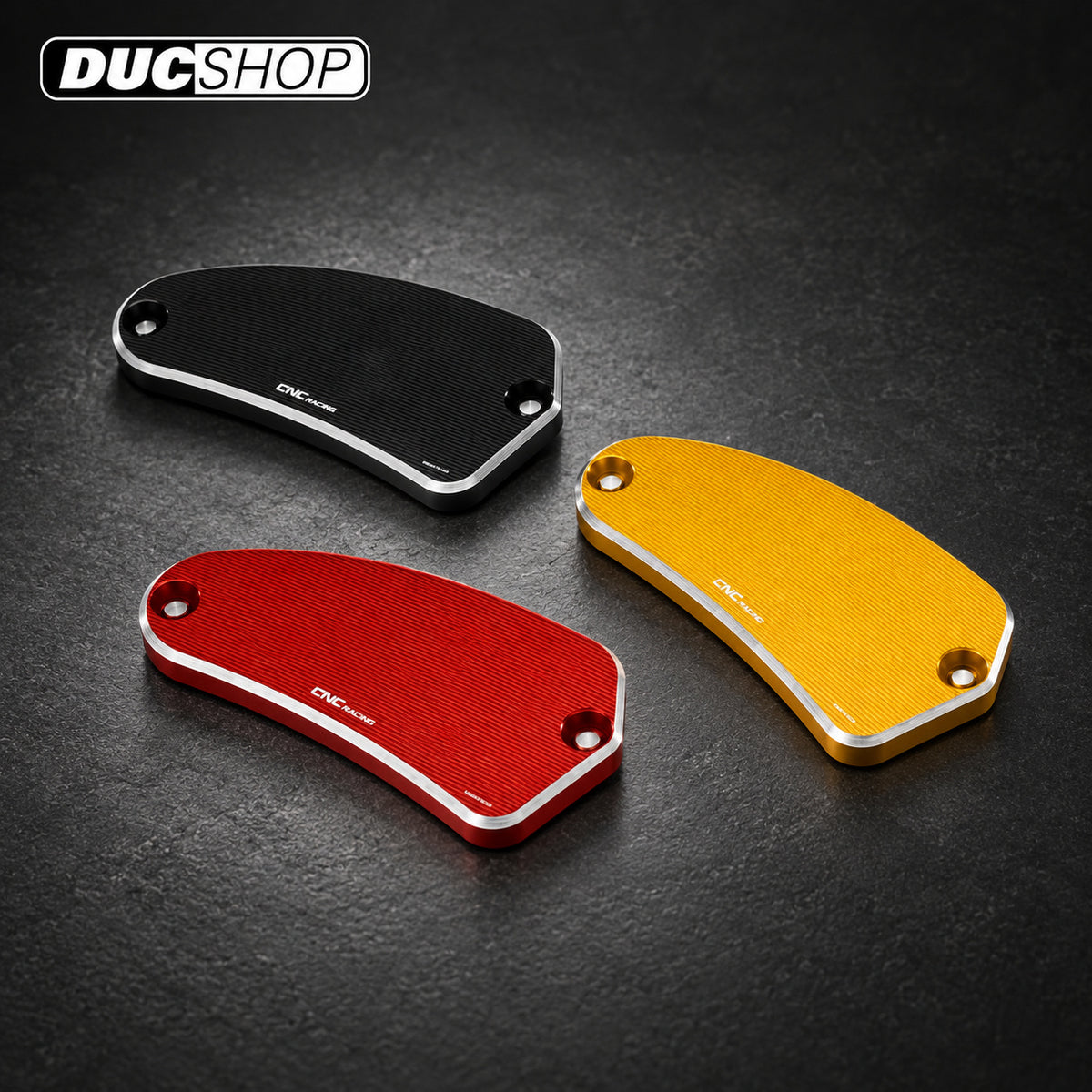 CNC Racing 'Bi-Color' Billet Front Brake Reservoir Cap for MV Agusta with Nissin Masters - Gold - DucShop
