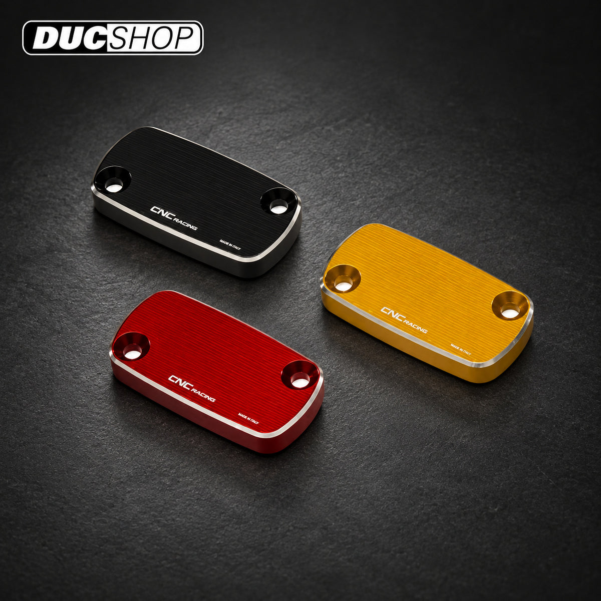 CNC Racing 'Bi-Color' Billet Rear Brake Reservoir Cap For MV Agusta - Black - DucShop