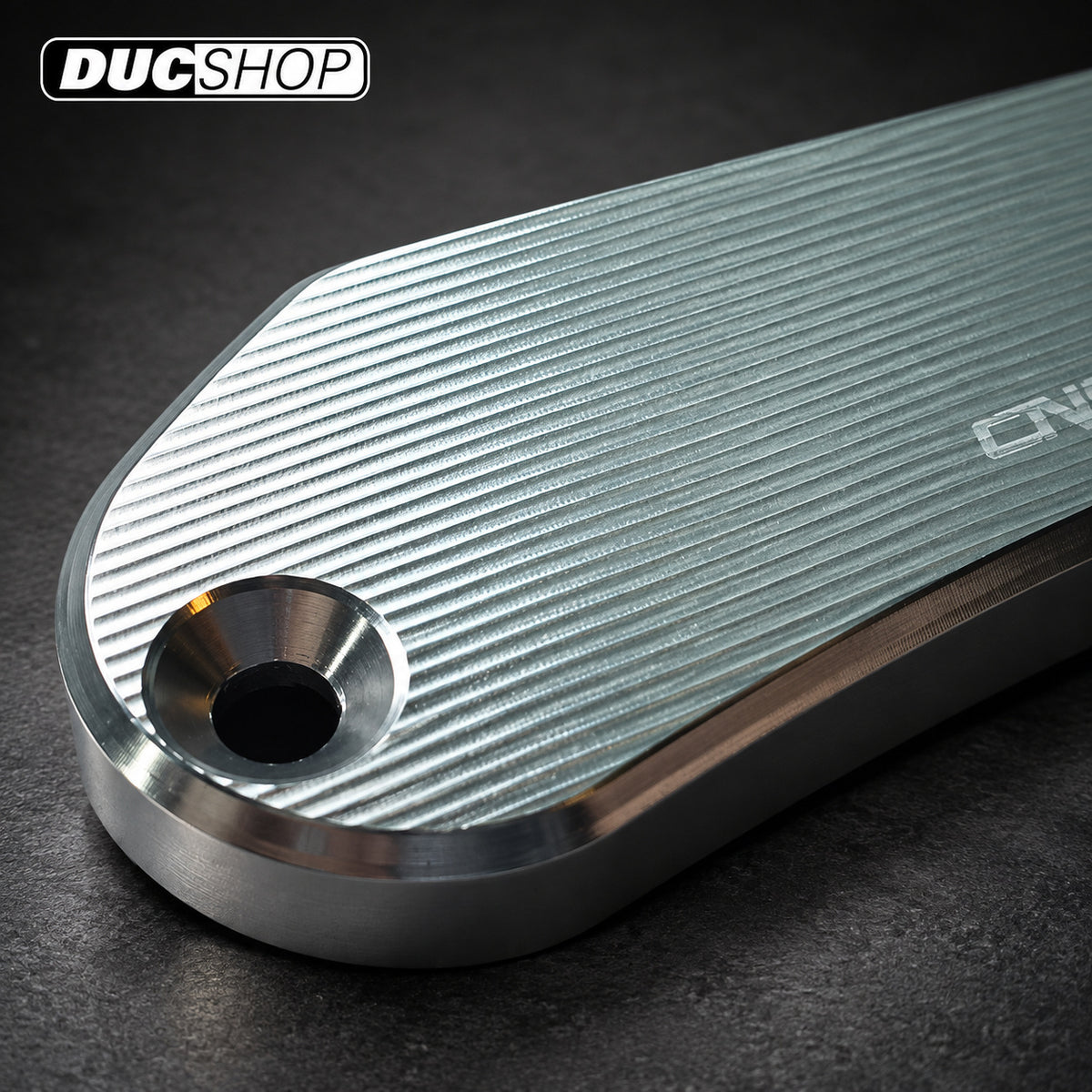 CNC Racing 'Streaks' Front Brake or Clutch Reservoir Cap for Ducati's with Coffin style Reservoirs - Black - DucShop
