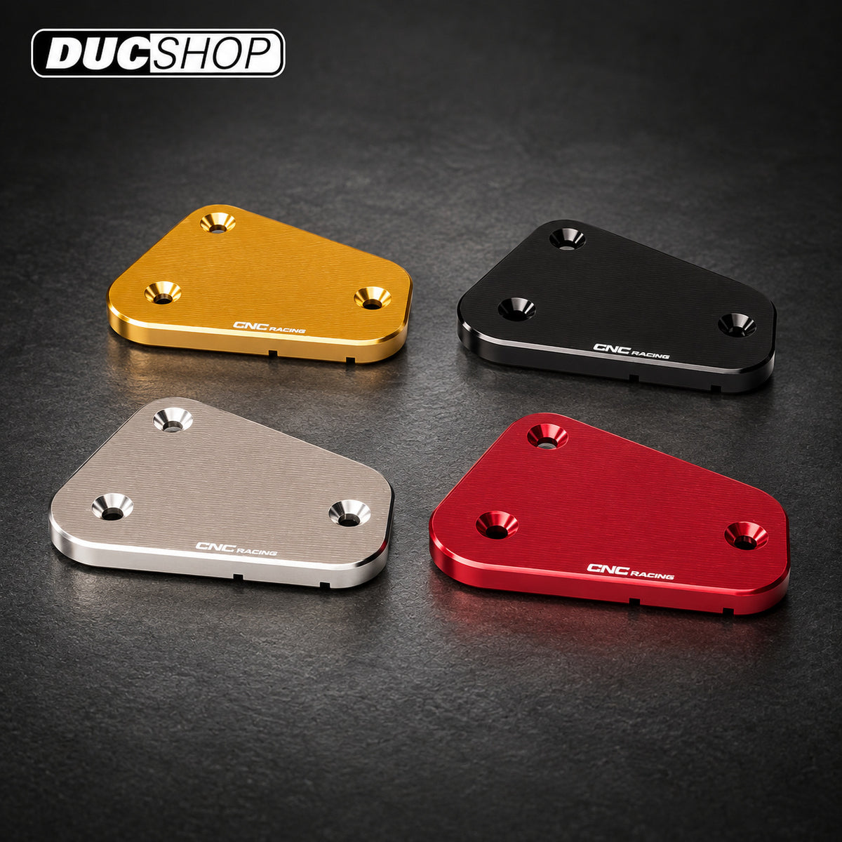 CNC Racing 'STREAKS' Clutch Reservoir Cap for Ducati Multistrada 1000 GT1000 Streetfighter and ST3/ST4 - Red - DucShop
