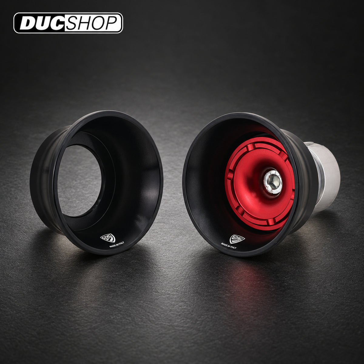 CNC Racing Front Axle RACING Slider Kit for the Ducati's with Large Diameter Front axle (30mm) and KTM | Front Axle Protection | ducshop.com
