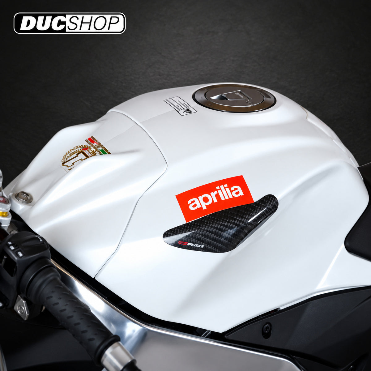 R&G Racing Tank Sliders for the Aprilia RSV4 '09-'13 | Tank & Tail Sliders | ducshop.com