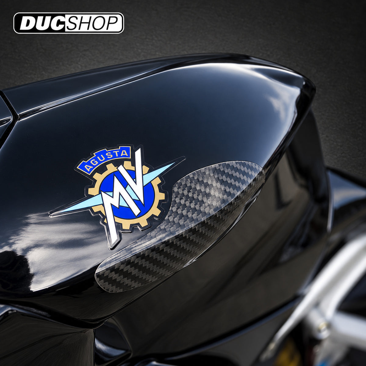 R&G Racing Carbon Kevlar Tank Sliders MV Agusta F4 750 '10-'12 F4 1000R '10-'12 & F4RR '11-'16 | Tank & Tail Sliders | ducshop.com