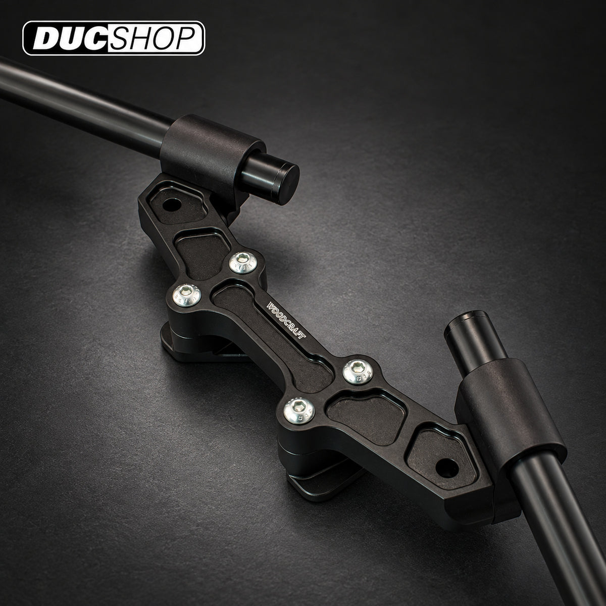 Woodcraft Ducati Monster 821 (15-17) / 1200 /S (14-16) Clipon Riser Adapter Plate With Bars | DucShop