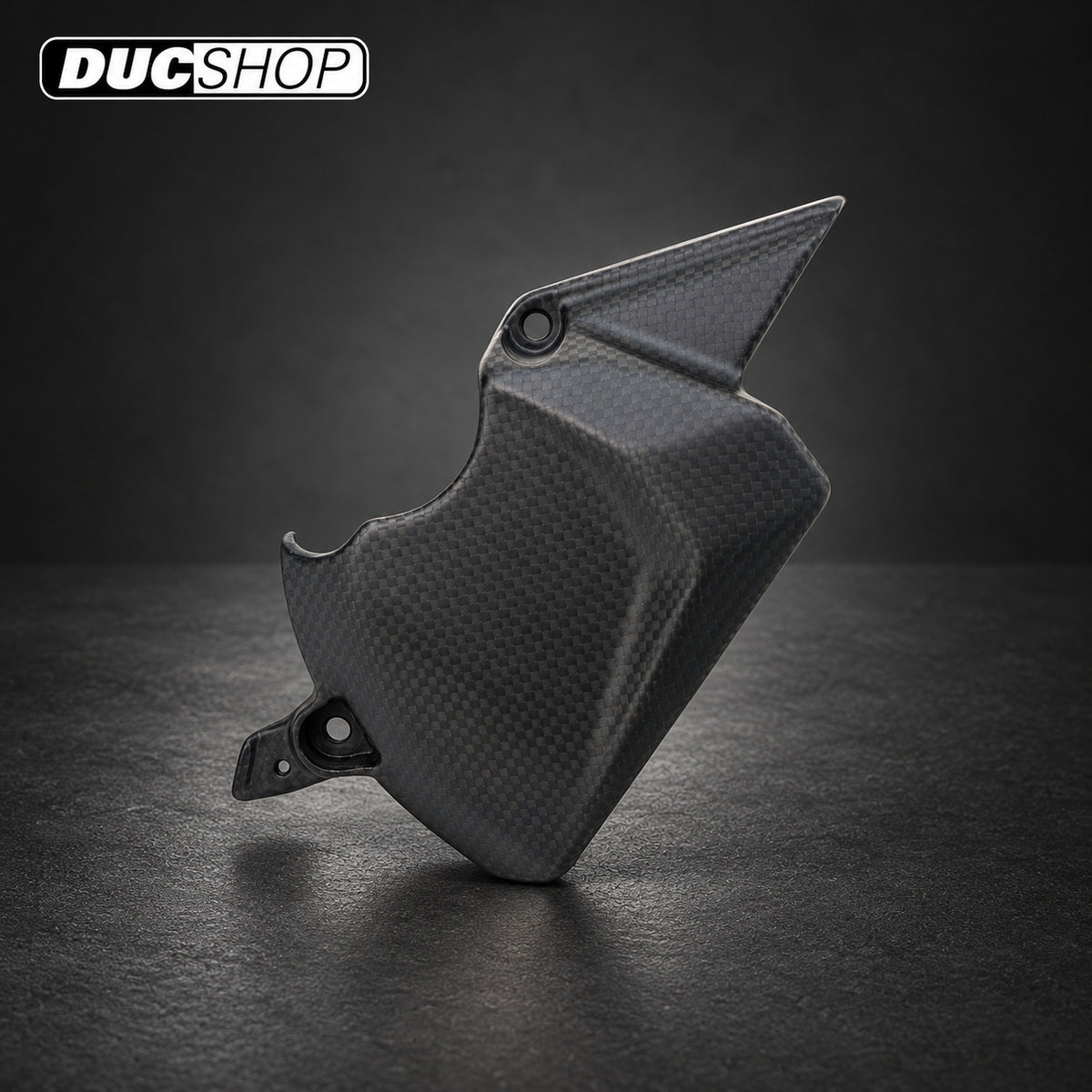 CNC Racing Carbon Fiber Front Sprocket Cover for Ducati Panigale / Streetfighter V2 (2025+) — representative product design; finishes may vary | ducshop.com