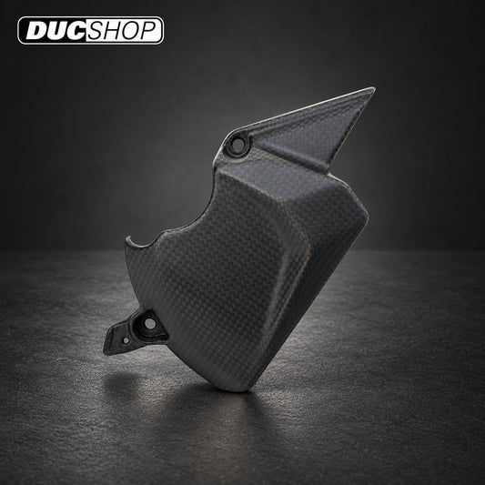 CNC Racing Carbon Fiber Front Sprocket Cover for Ducati Panigale / Streetfighter V2 (2025+) — representative product design; finishes may vary | ducshop.com