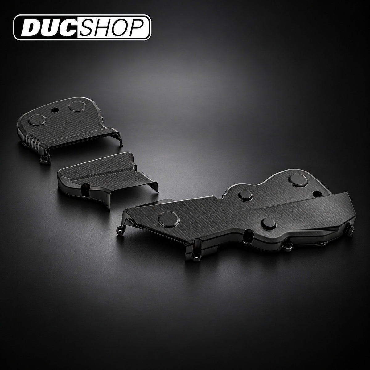 CNC Racing Carbon Fiber Belt Covers For Ducati Hypermotard and Hyperstrada 821 / 939 for Ducati motorcycles - DucShop