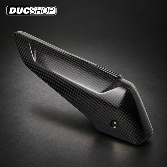 CNC Racing Carbon-Fiber Silencer Heat Guard — Multistrada V4 — representative product view; see selected configuration and listing contents | Exhaust Accessories | ducshop.com
