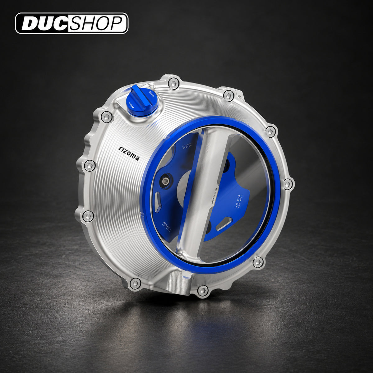 Rizoma Clear Wet Clutch Cover kit - OILQUARIUM for the BMW S1000RR (2020+) / S1000R / S1000XR (2021+) / M1000R / M1000XR | Wet Clutch Covers | ducshop.com