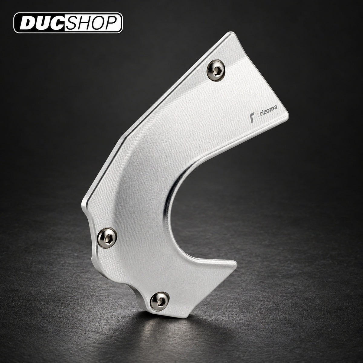 Rizoma Sprocket Cover For the Ducati Scrambler — representative product design; finishes may vary | ducshop.com