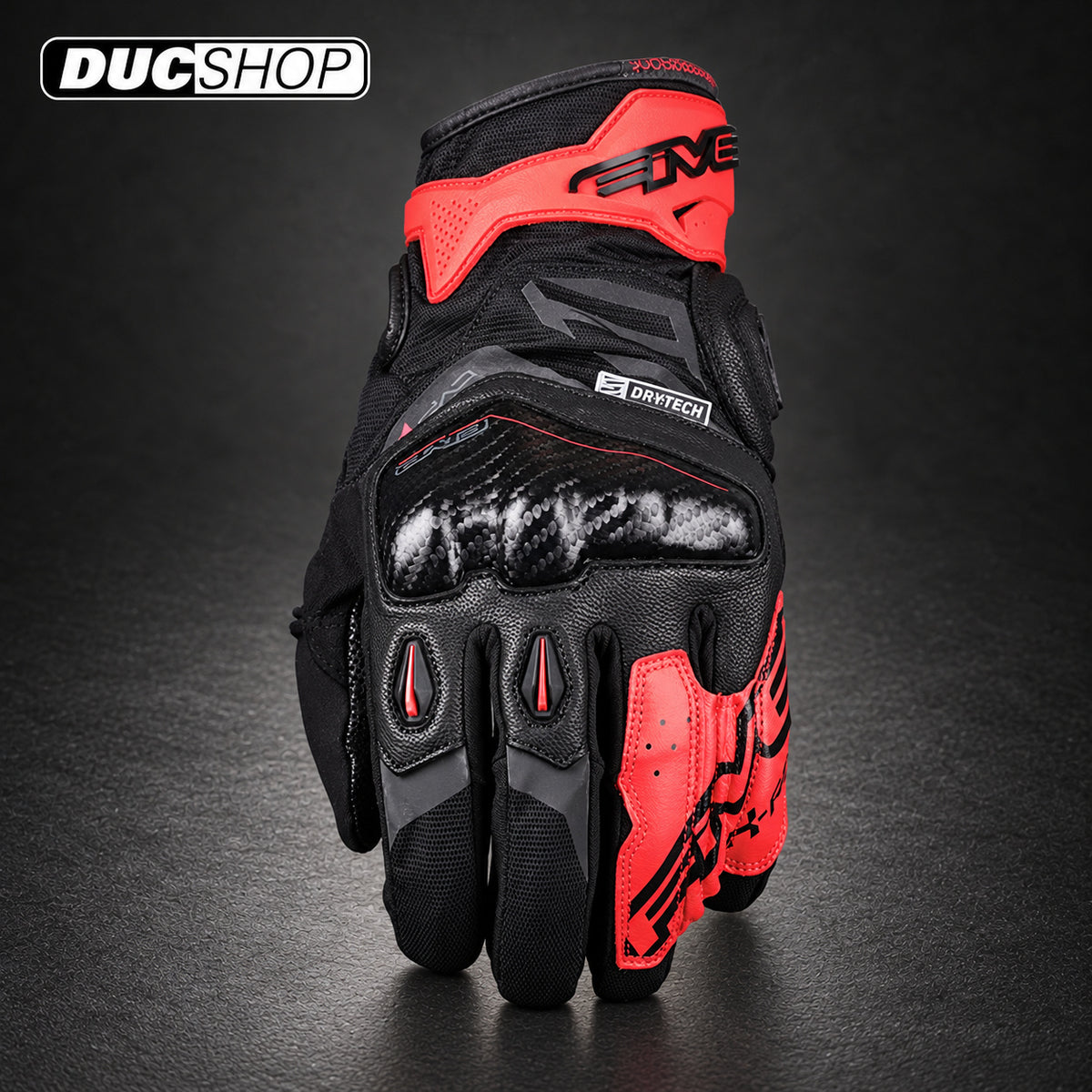 FIVE X-RIDER WP 2021 - BLACK/RED | Short Gloves | ducshop.com