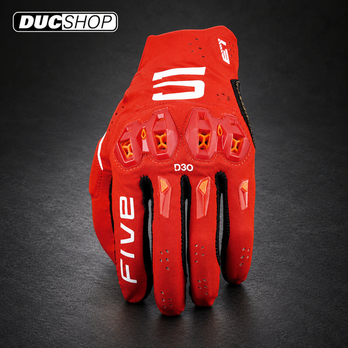 FIVE E1 EVO - RED | Off Road Gloves | ducshop.com