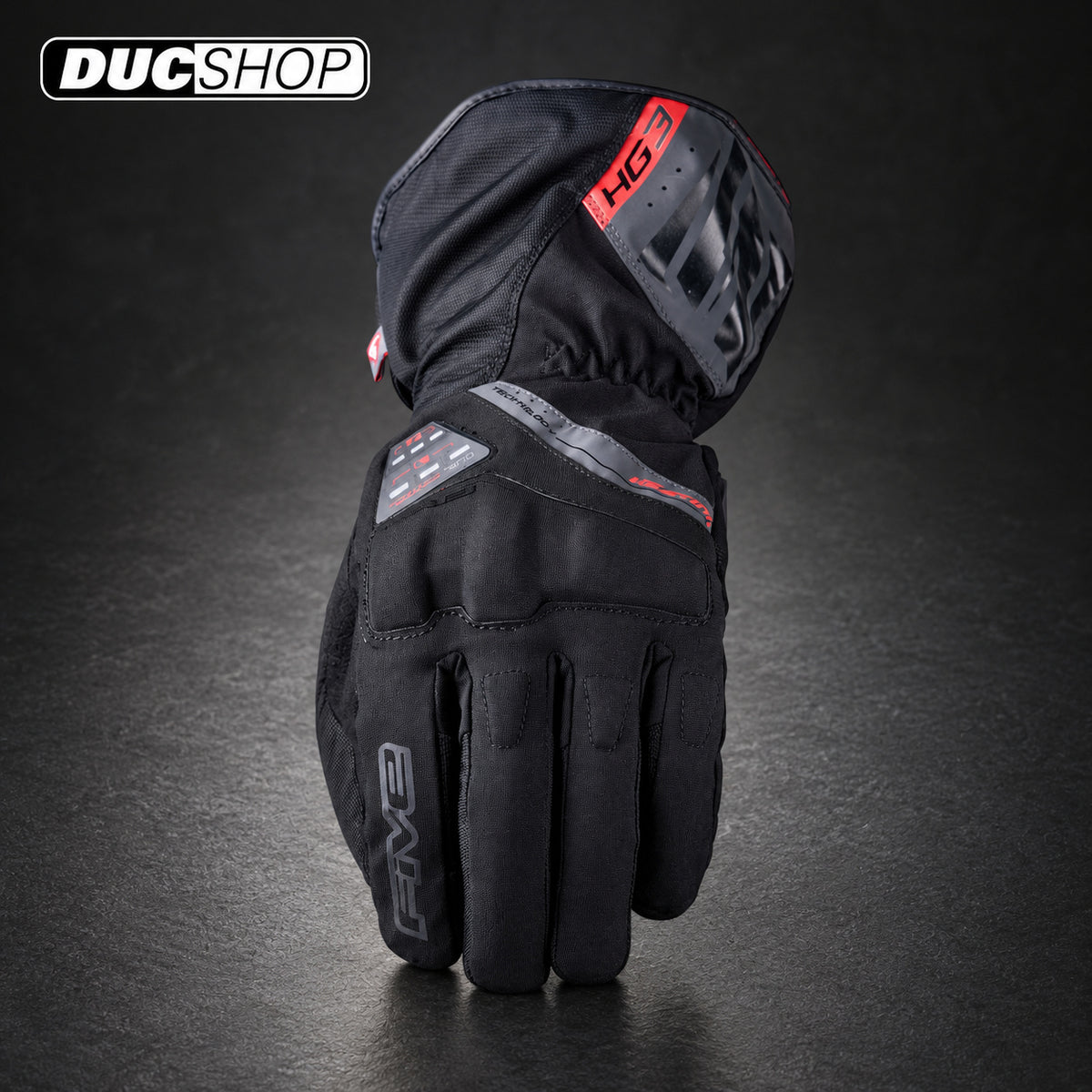 FIVE HG3 EVO WP - BLACK | Long Gloves | ducshop.com