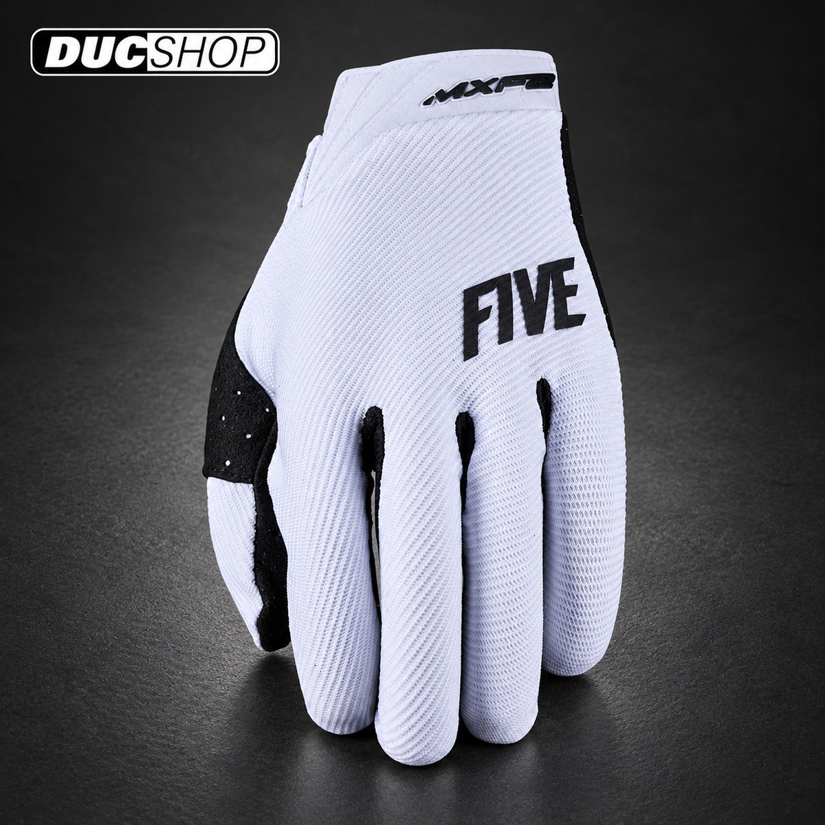 FIVE MXF2 EVO - MONO BLACK/WHITE | Off Road Gloves | ducshop.com