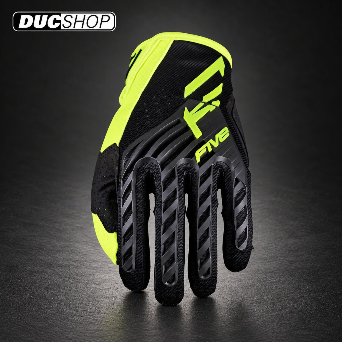 FIVE MXF3 EVO - BLACK/FLUO YELLOW | Off Road Gloves | ducshop.com