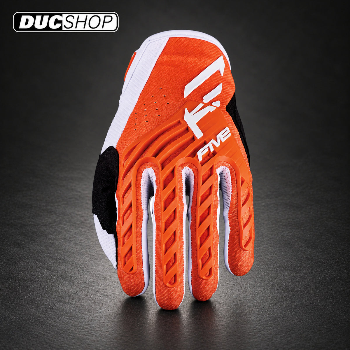 FIVE MXF3 EVO motorcycle gloves in ORANGE/WHITE | Off Road Gloves | ducshop.com