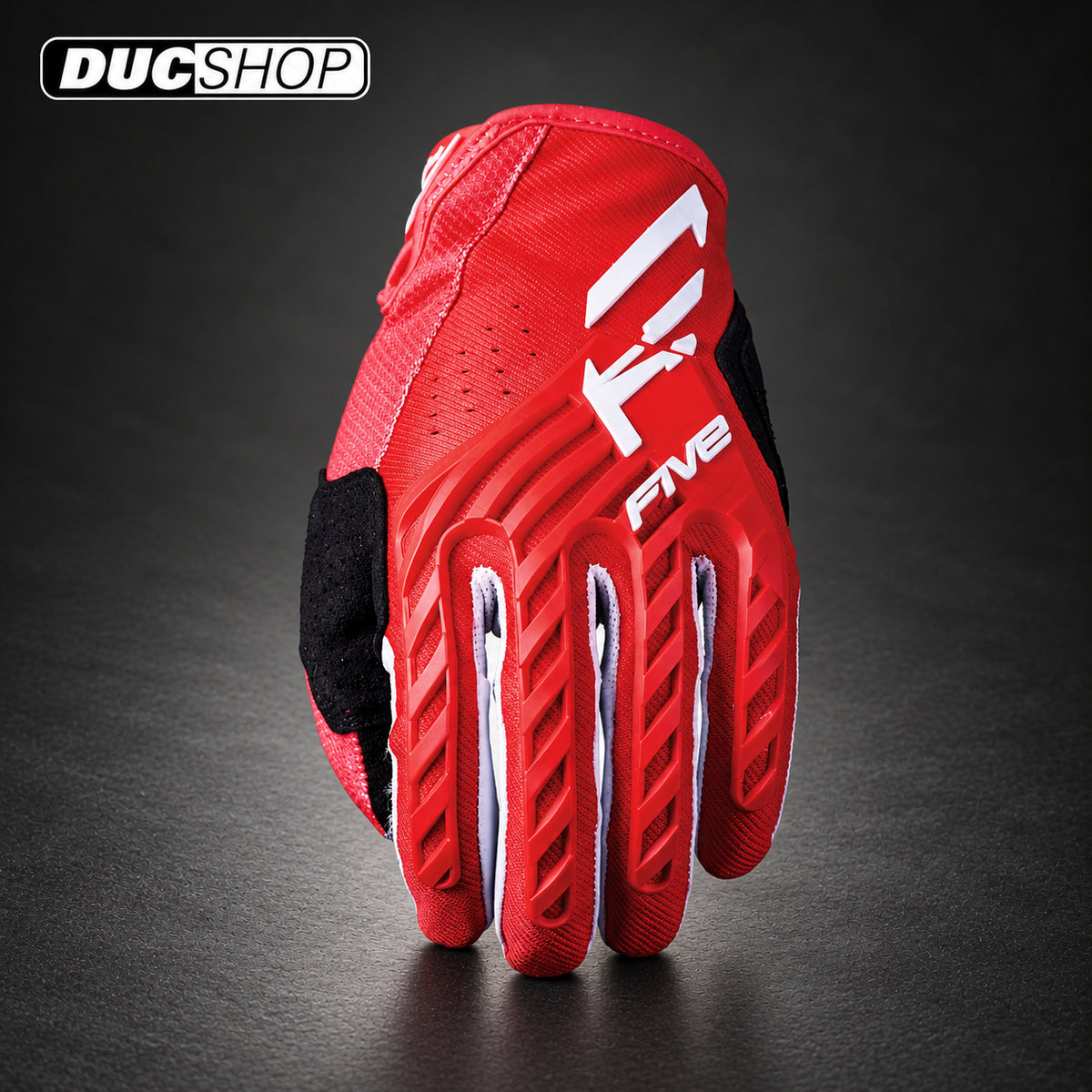 FIVE MXF3 EVO motorcycle gloves in RED | Off Road Gloves | ducshop.com
