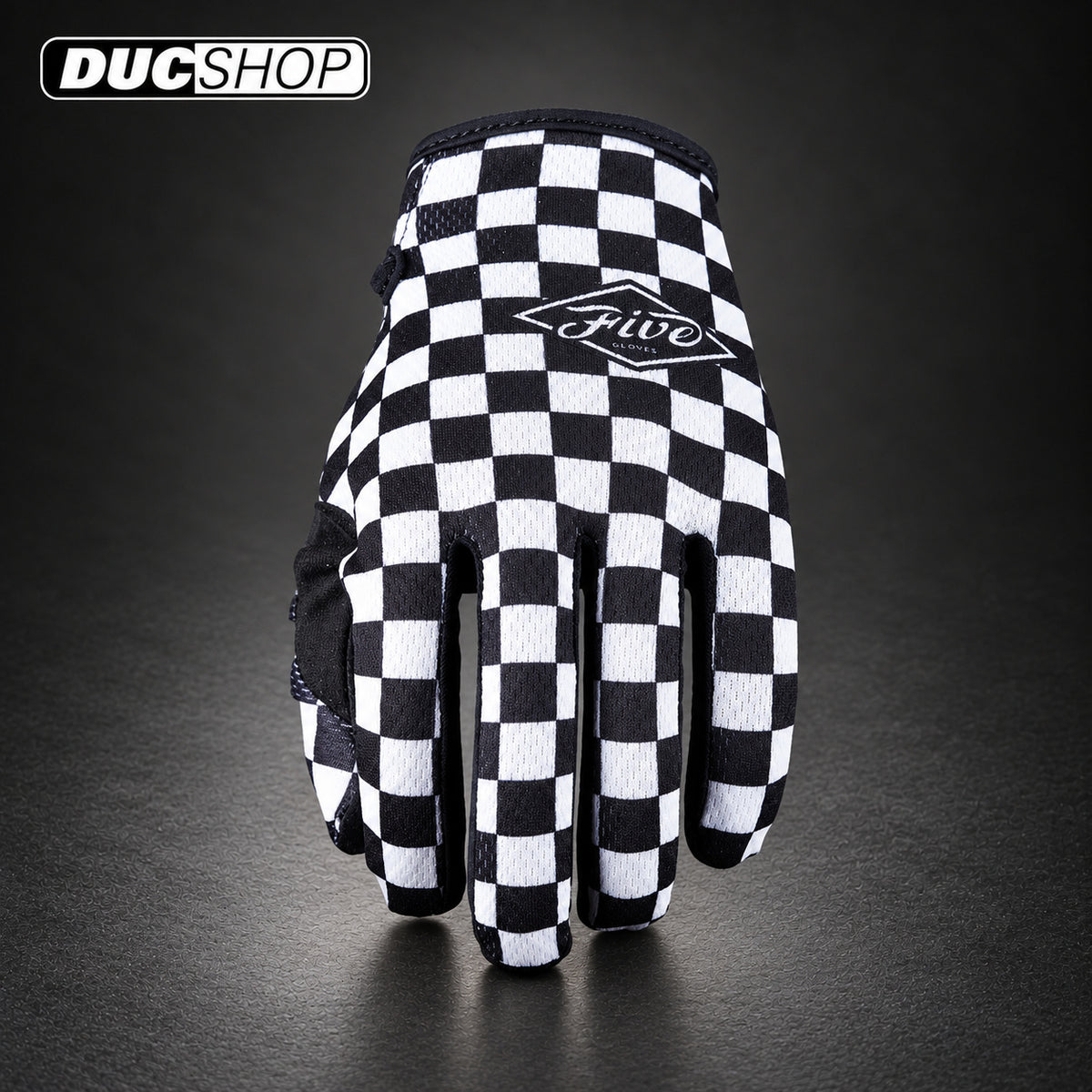 FIVE MXF4 - FLAT TRACK BLACK/WHITE | Off Road Gloves | ducshop.com