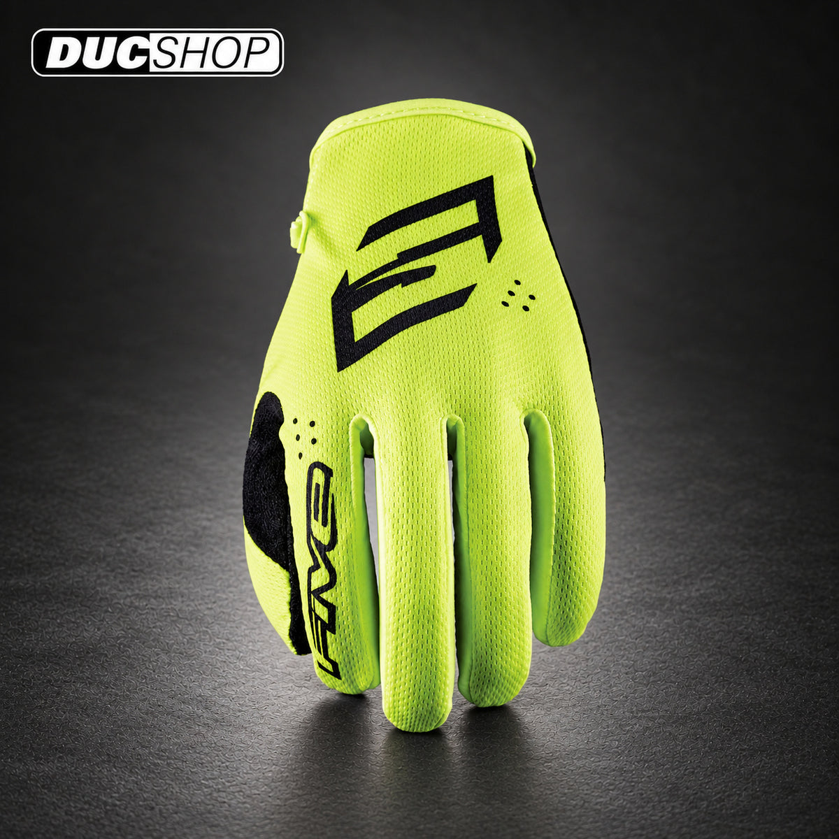 FIVE MXF4 motorcycle gloves in MONO FLUO YELLOW | Off Road Gloves | ducshop.com