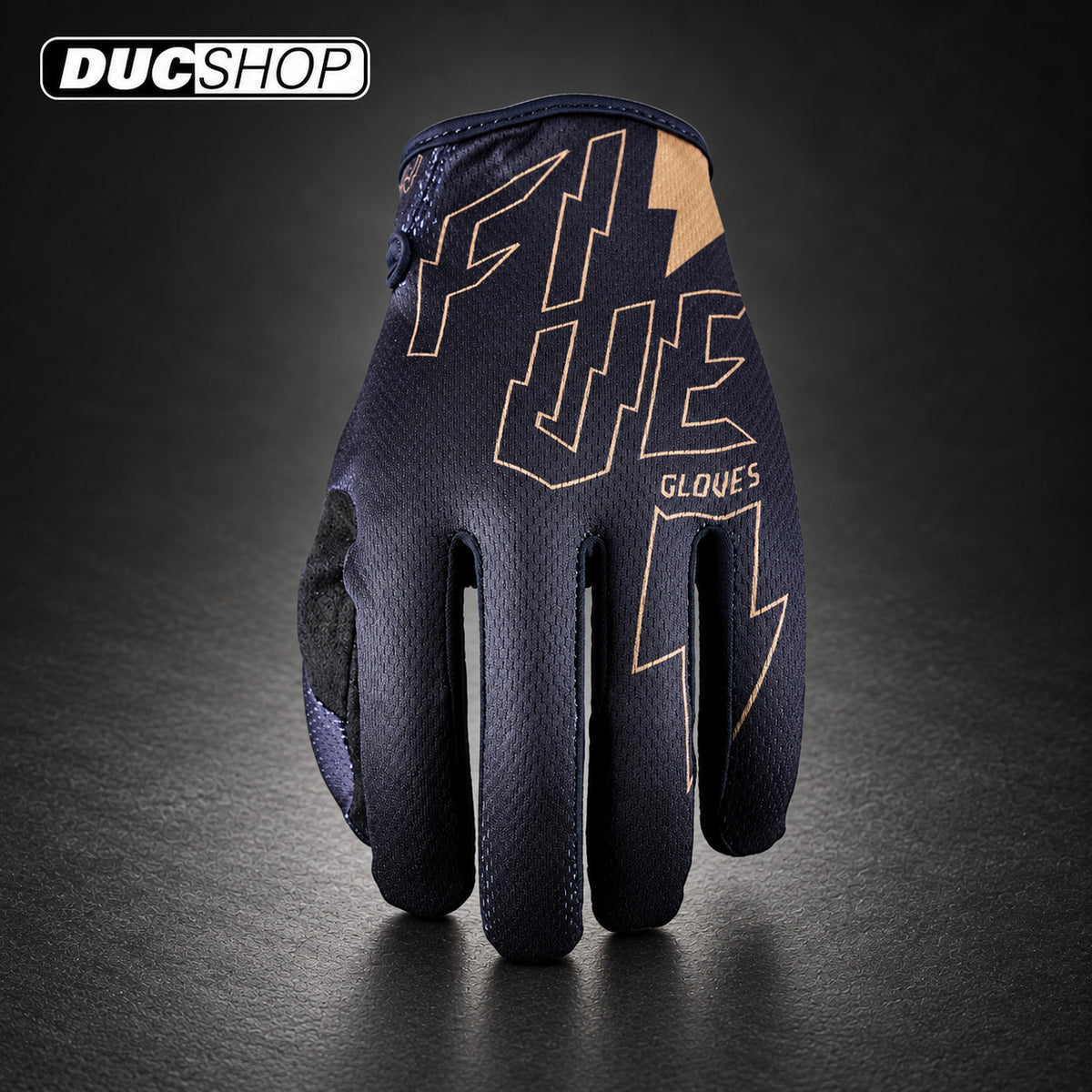 FIVE MXF4 - THUNDERBOLT BLACK/GOLD | Off Road Gloves | ducshop.com