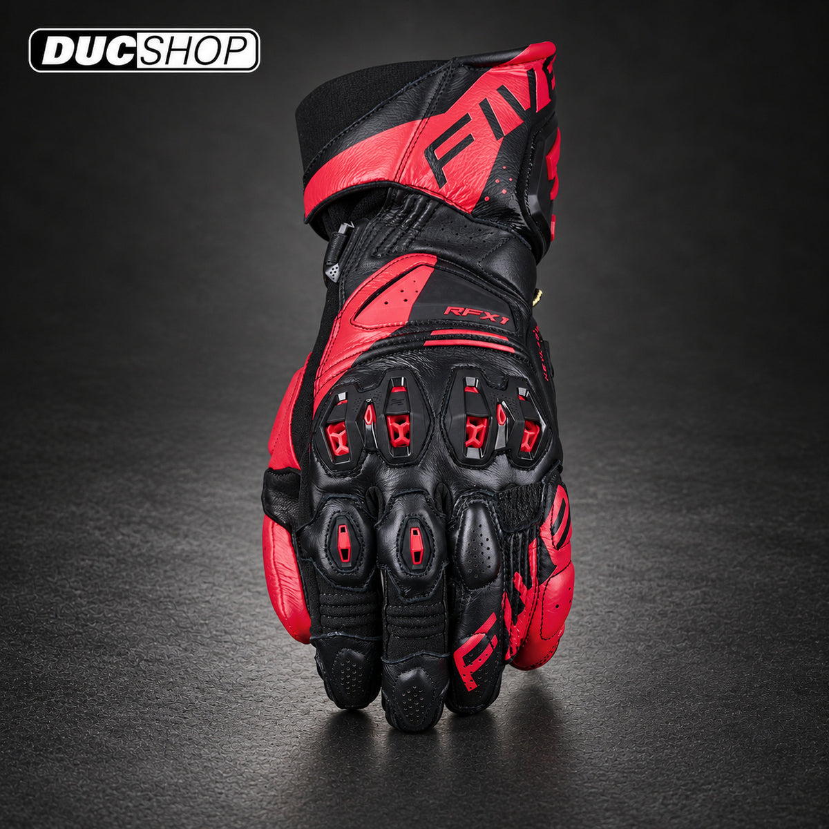 FIVE RFX1 EVO - BLACK/FLUO RED | Racing Gloves | ducshop.com