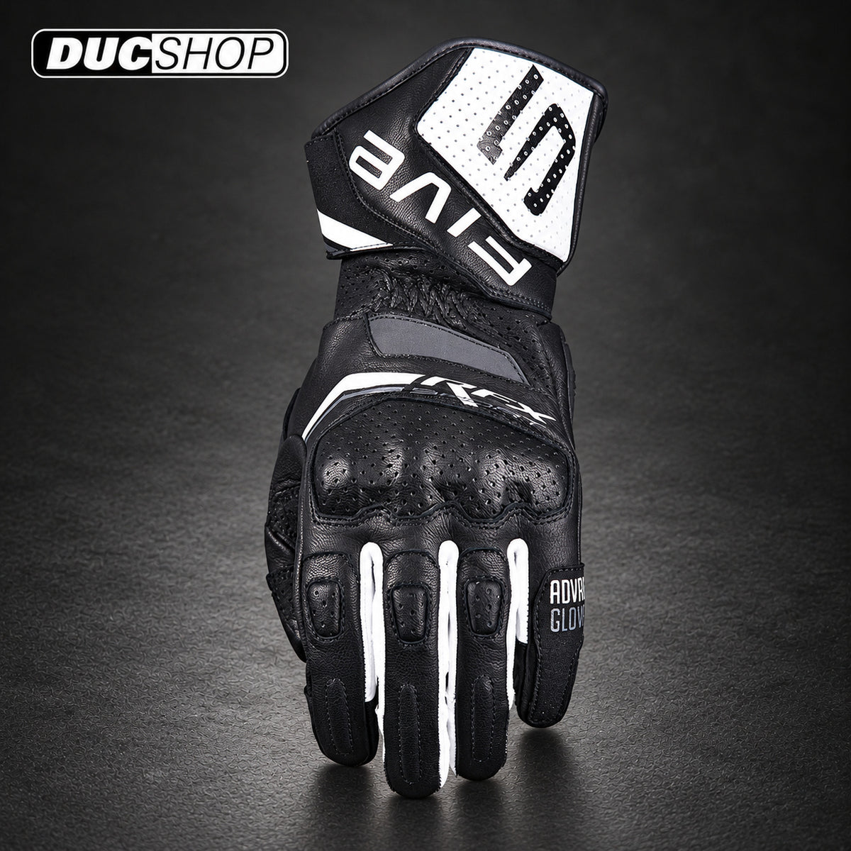 FIVE RFX SPORT EVO - BLACK/WHITE | Racing Gloves | ducshop.com