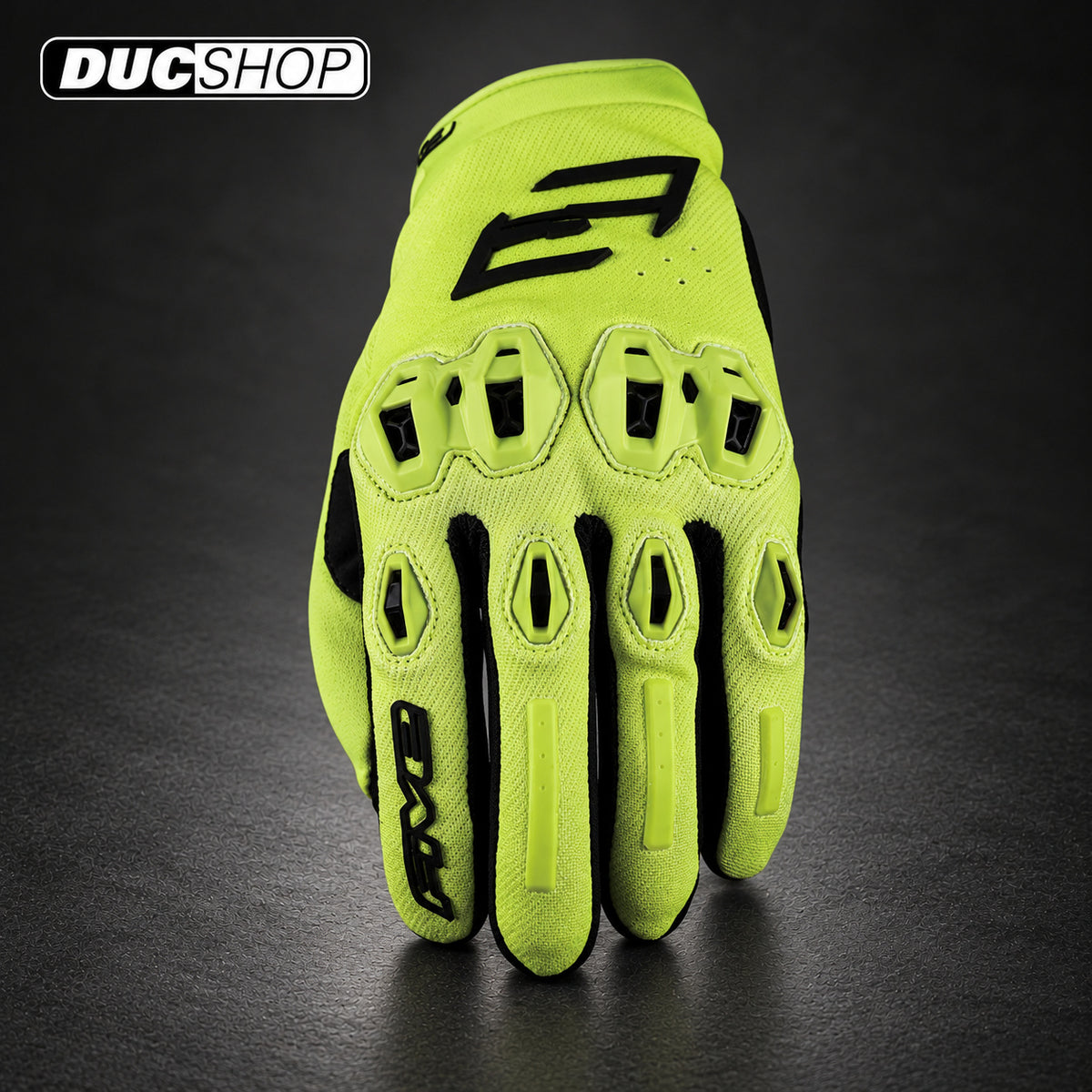 FIVE STUNT EVO2 - FLUO YELLOW | Short Gloves | ducshop.com