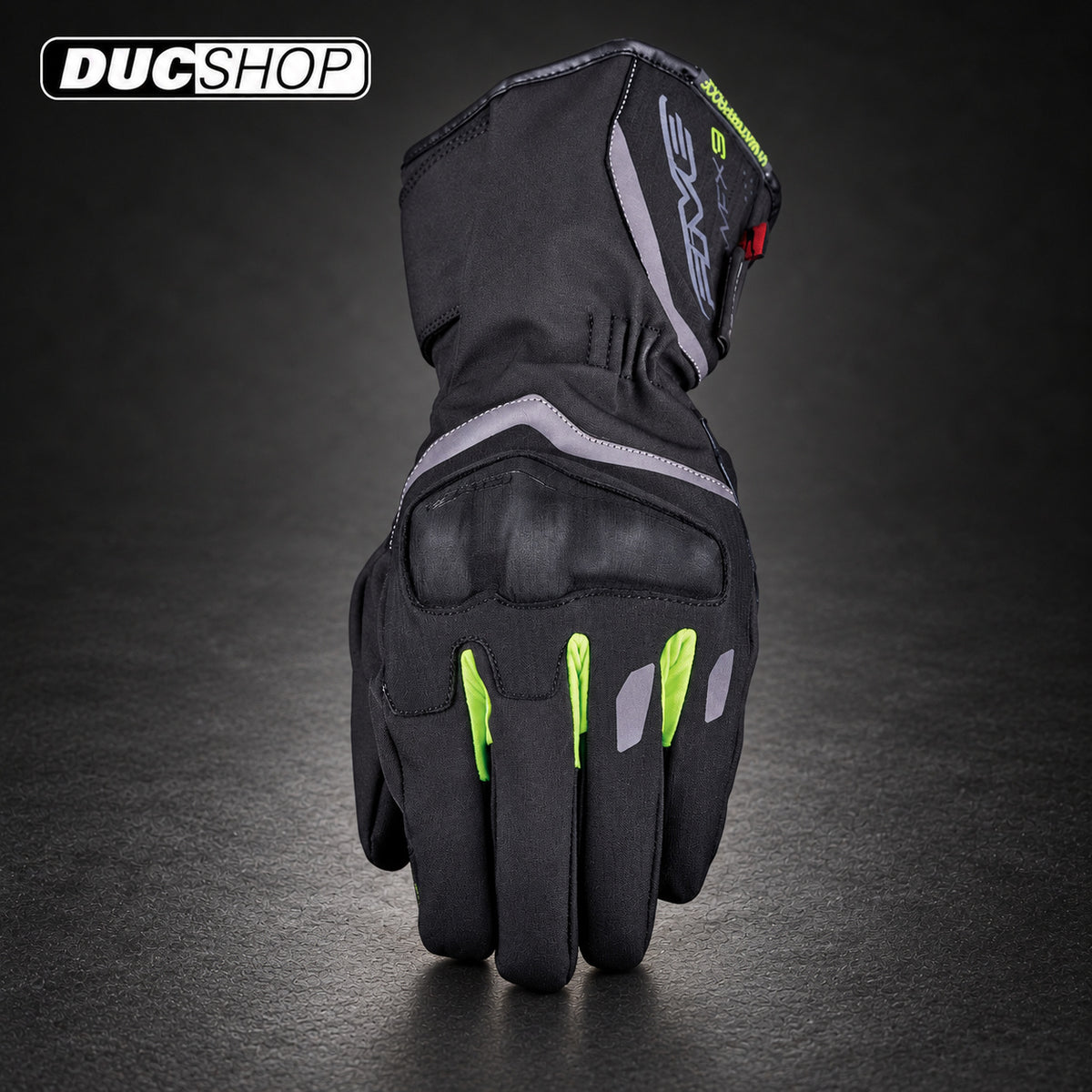 FIVE WFX3 EVO WP - BLACK/FLUO YELLOW | Long Gloves | ducshop.com